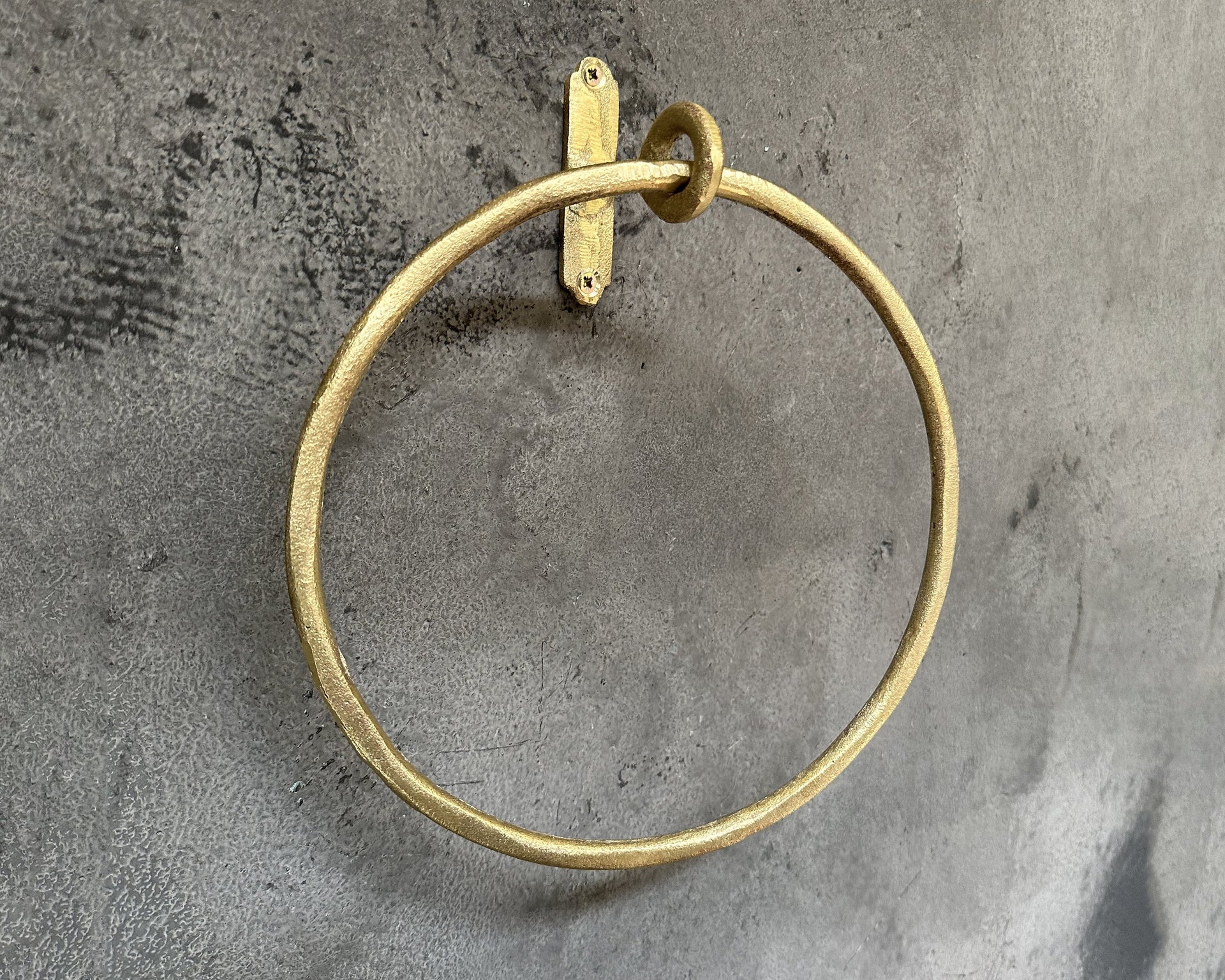 Unlacquered Brass Towel Ring