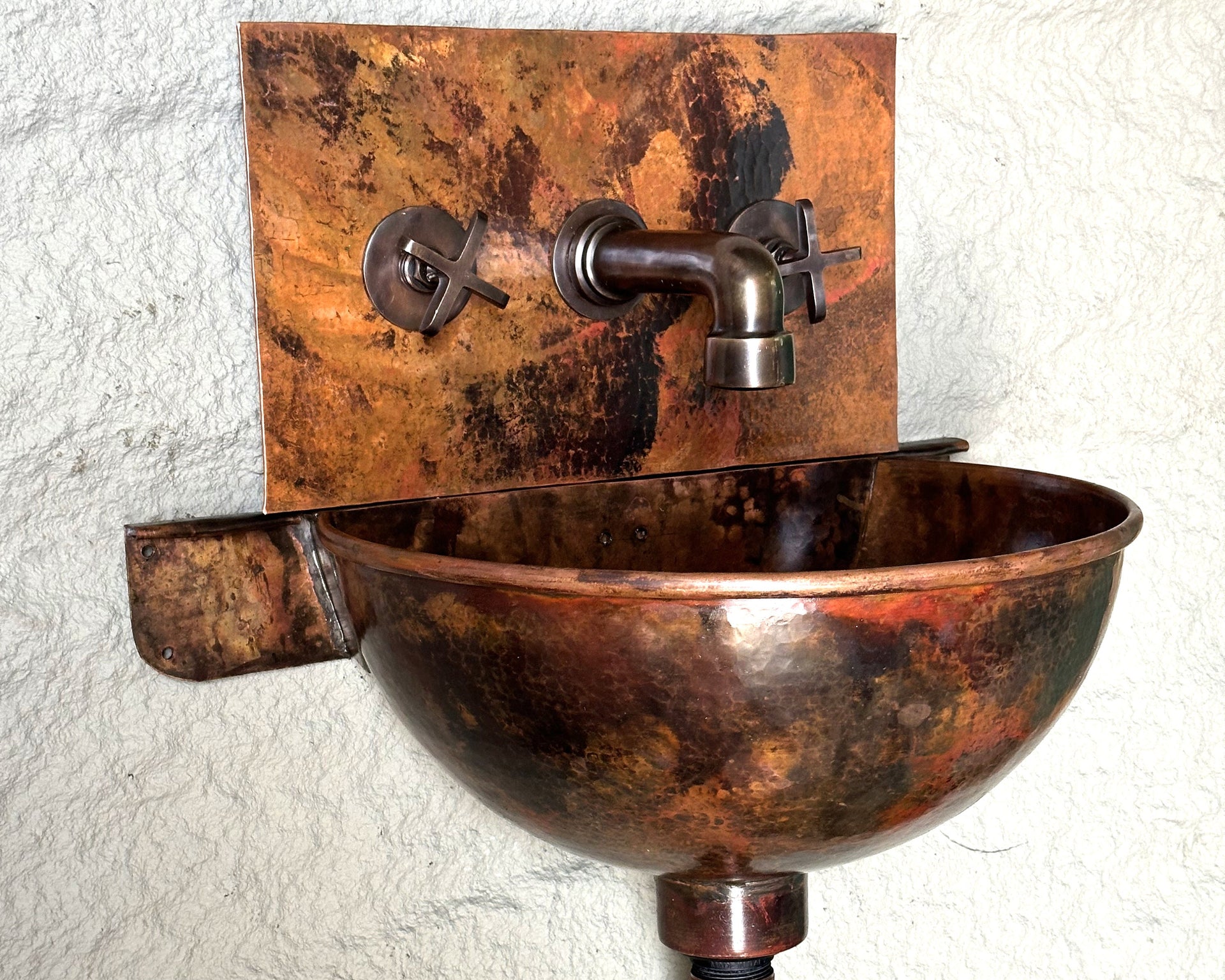 Wall mount Copper Sink
