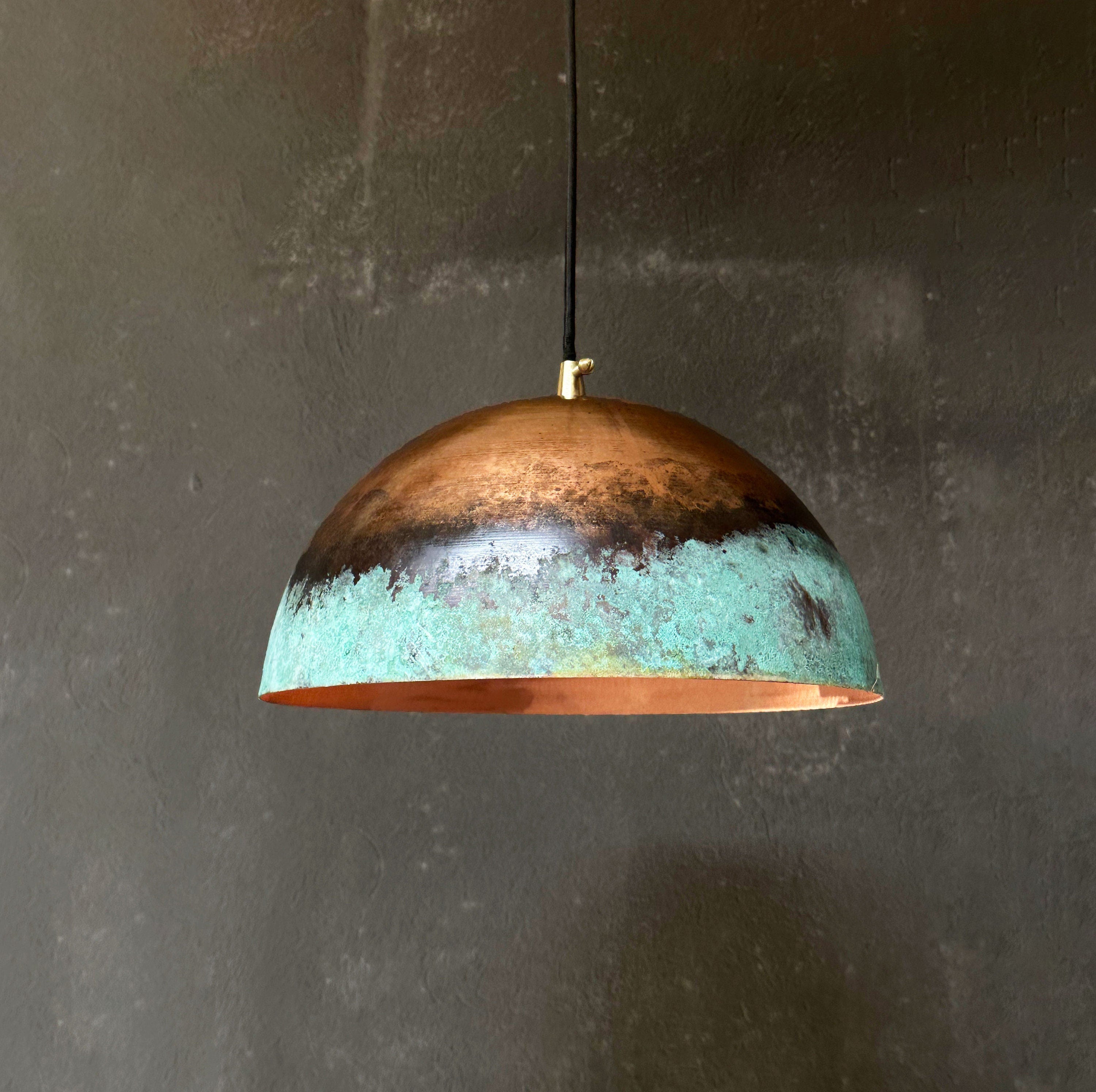 Handcrafted Copper Island Kitchen Lighting | Rustic & Elegant Pendant ...