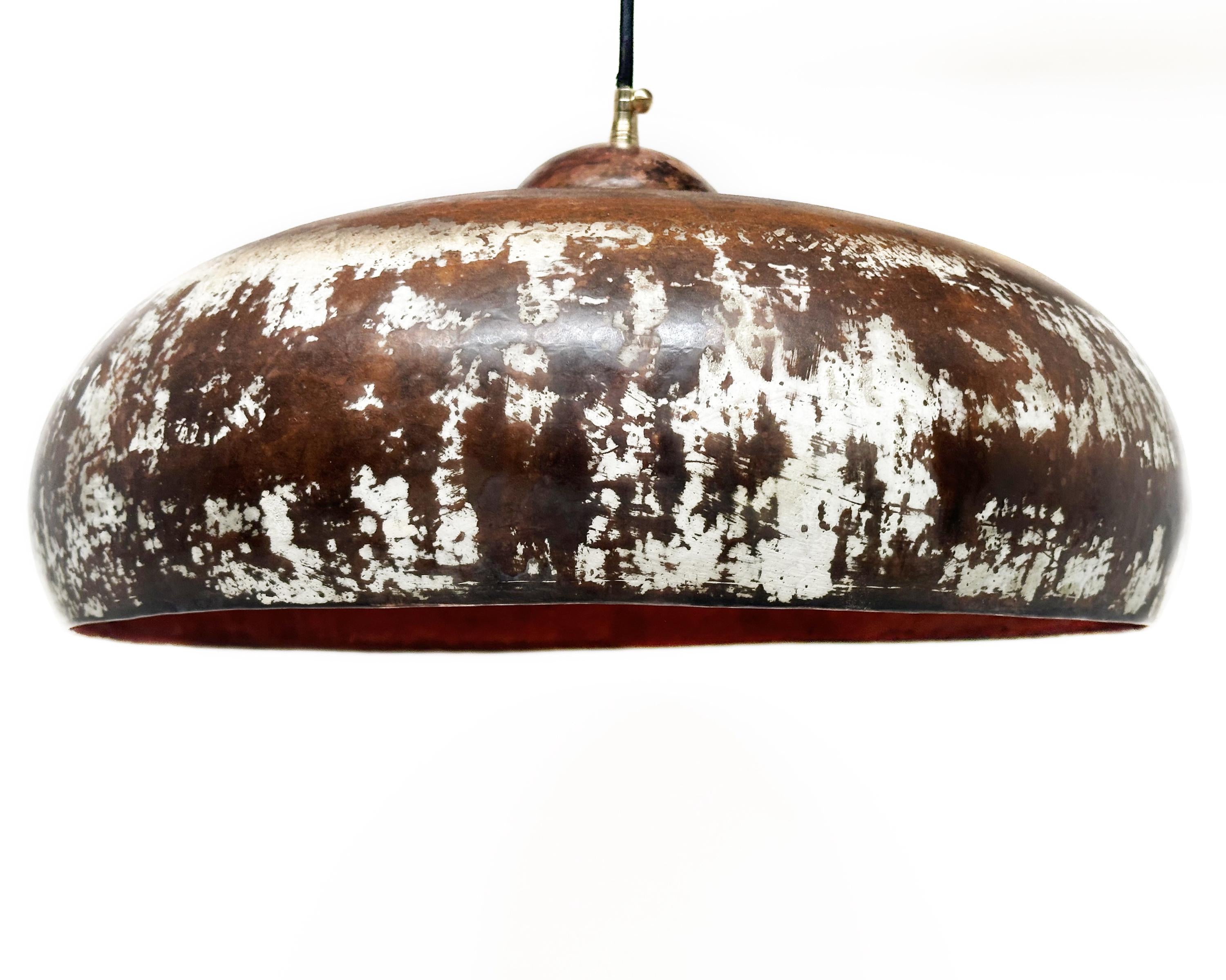 Patina Copper Pendant Light ,Rustic Copper Kitchen Island Lighting