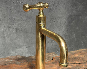 Unlacquered Brass Bathroom Faucet