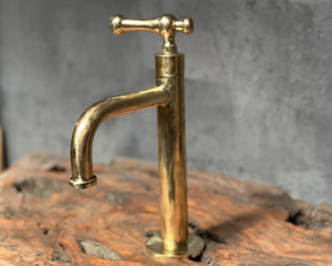 Unlacquered Brass Bathroom Faucet